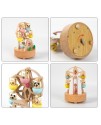 彩色動物 旋轉摩天輪 木質音樂盒 MUSIC BOX